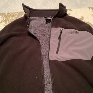 The North Face Black and Gray Fleece Jacket